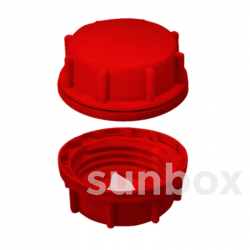 Tampa com Válvula Desgasificadora D61 Vermelho