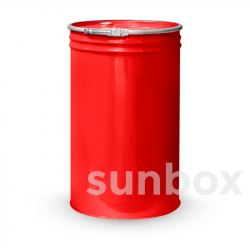Bidão de metal cônico reforçado com besta azul 220L (sem alças) Boca Dupla