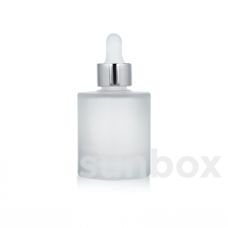 Frasco cilíndrica Lucia 30ml Frosted (Base Dupla)