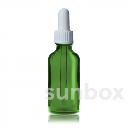 Garrafa de vidro verde maçã de 50 ml