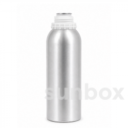 Garrafa de alumínio SYSTEM PLUS inviolável, anel de segurança de 45 mm, 1,25 L, envernizada BPA NI.