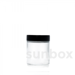 Frasco de vidro transparente de 100 ml