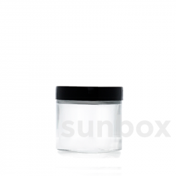 Frasco de vidro transparente de 160ml