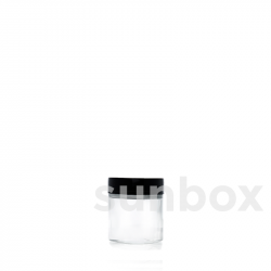 Frasco de vidro transparente de 30ml