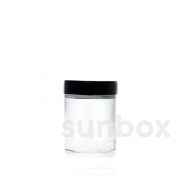 Frasco de vidro transparente de 75ml