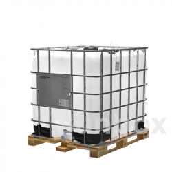 Tanque IBC Natural 1000L, Densidade 1900 com Palete de Madeira - UN Aprovado