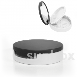 Estojo de Maquiagem de 10 ml com Espelho, Ideal para Pós Compactos