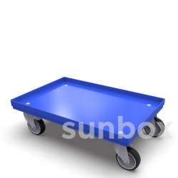 Base com rodas (60x40cm) Azul
