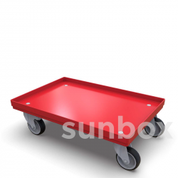 Base com rodas (600x400m) Vermelho